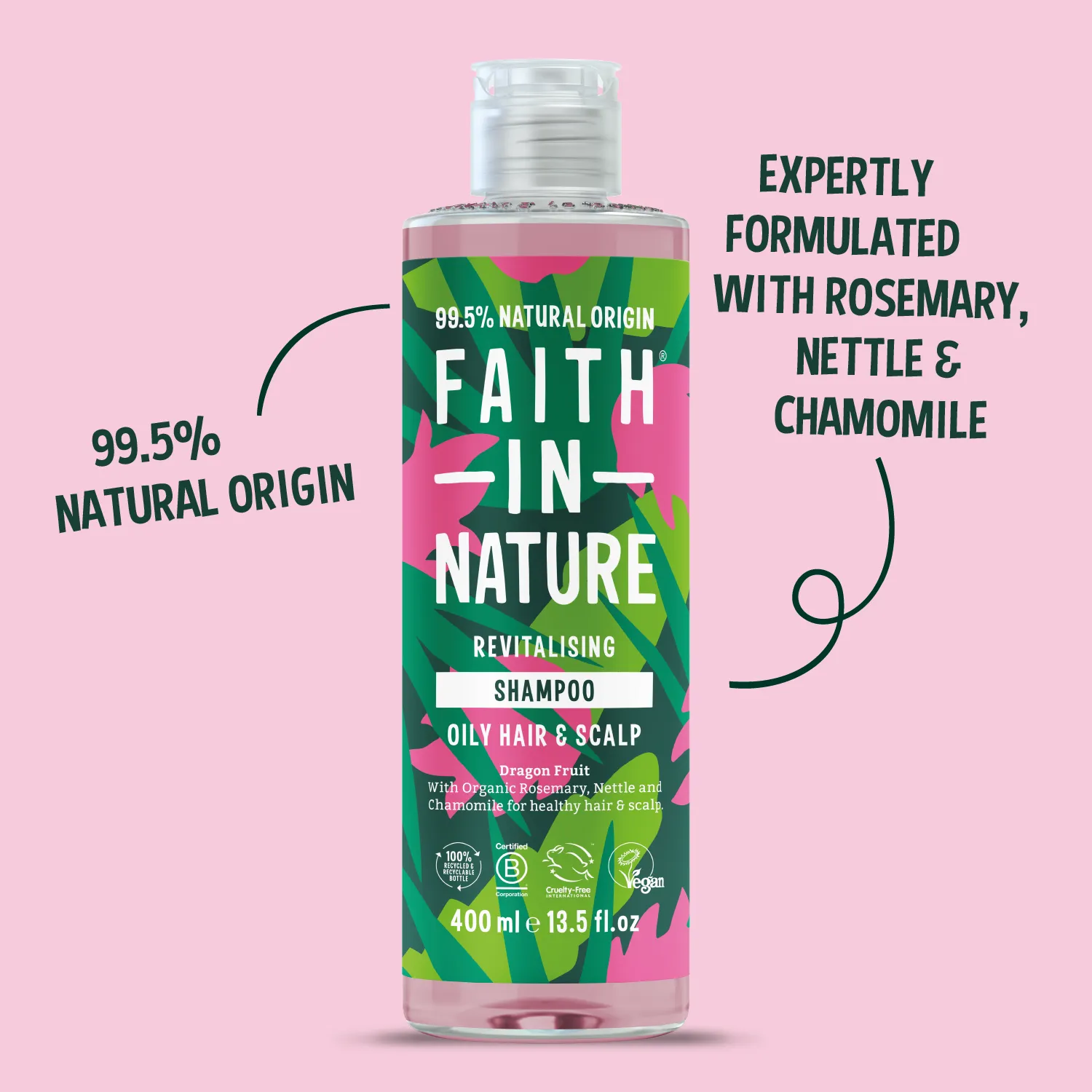 Faith in Nature Dragon Fruit shampoo 400ml vet haar