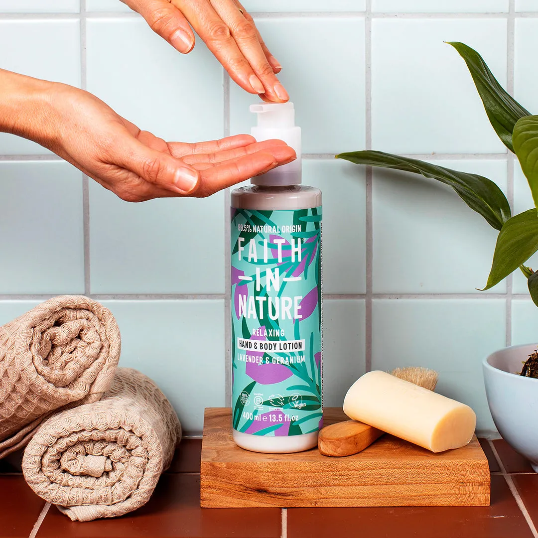 Faith in Nature Lavender & Geranium bodylotion 400ml droge huid