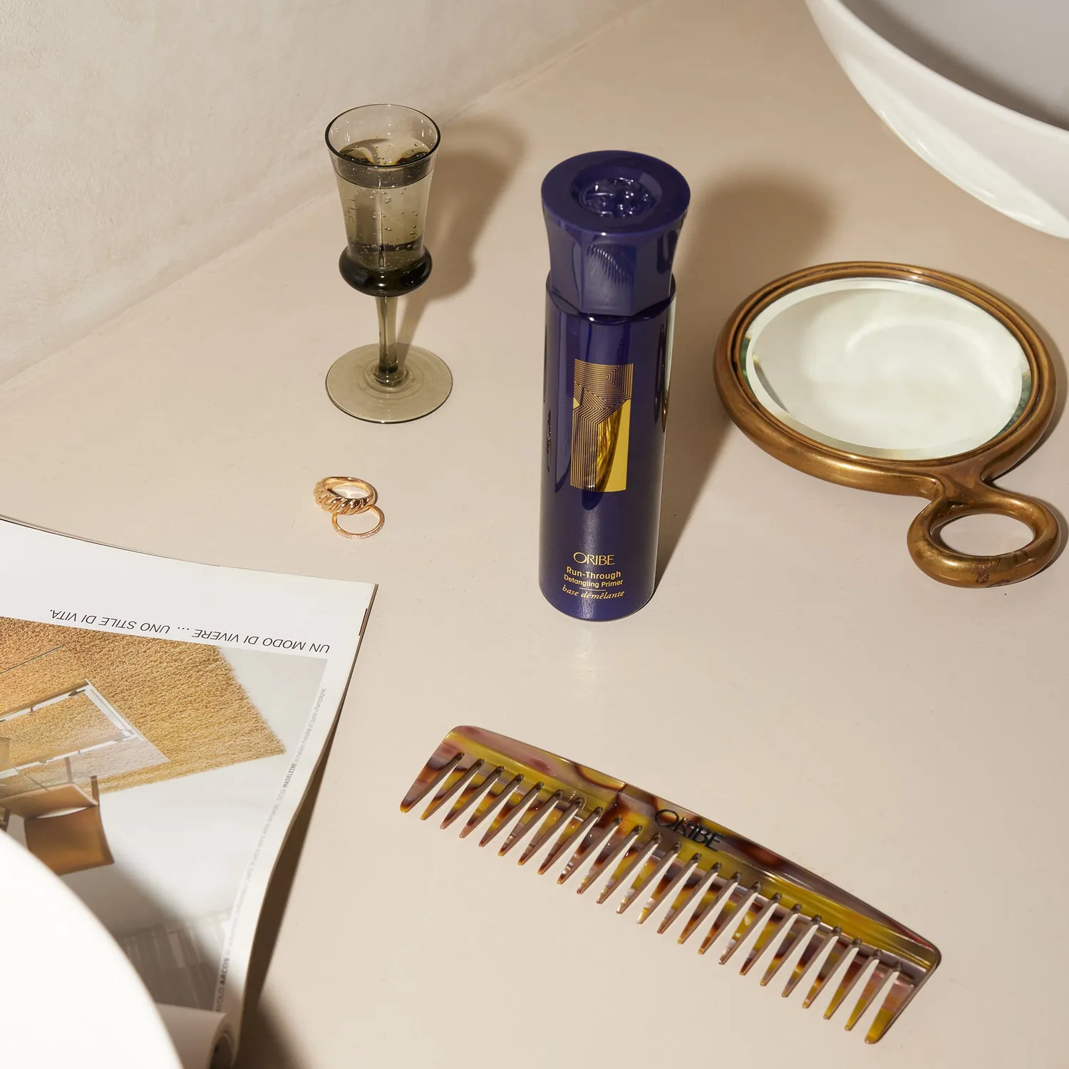 Oribe Italian Resin Wide Tooth Comb kam acetate