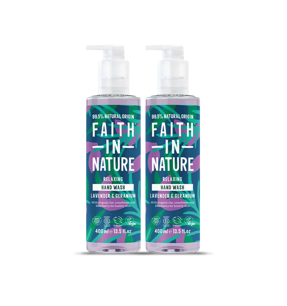 Faith in Nature Lavender & Geranium handzeep duo 2 stuks