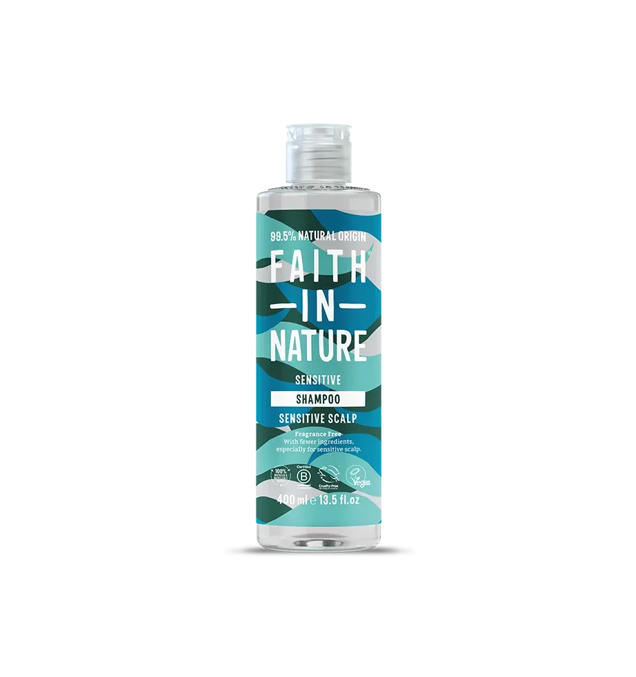 Faith in Nature Fragrance Free shampoo 400ml gevoelige huid