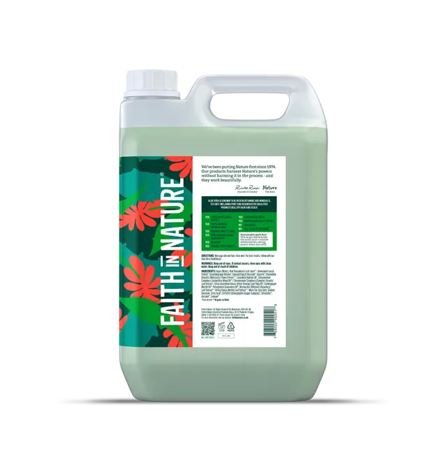Faith in Nature Aloe Vera shampoo 5L gevoelige hoofdhuid