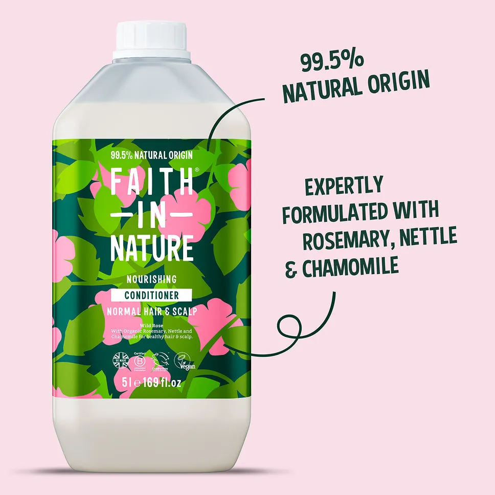 Faith in Nature Wild Rose conditioner 5L normaal haar