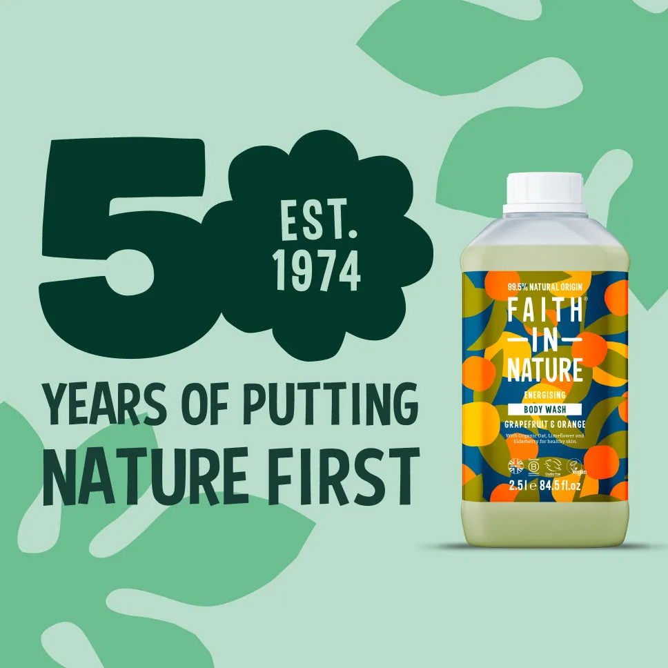Faith in Nature Grapefruit & Orange douchegel 2,5L navulling