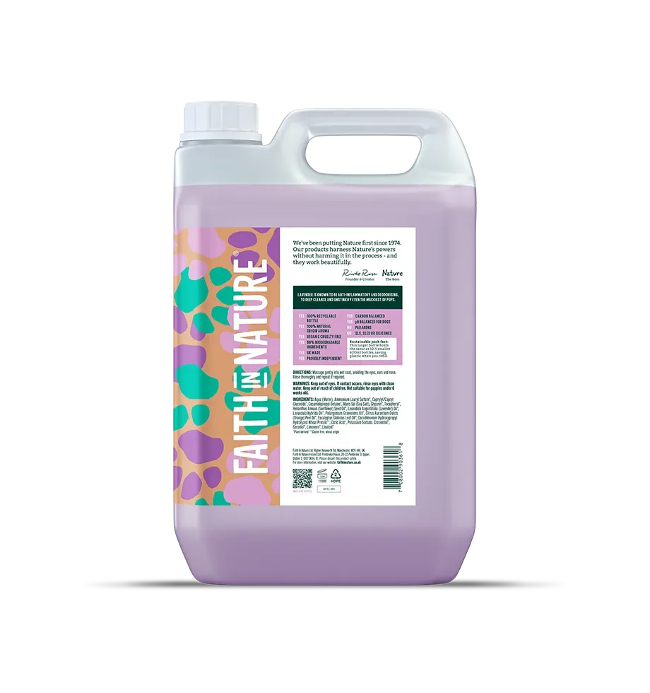 Faith in Nature Lavender hondenshampoo 5L navulling
