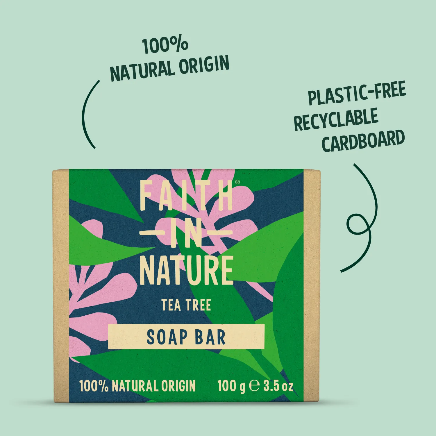 Faith in Nature Tea Tree zeepblok gevoelige huid vegan