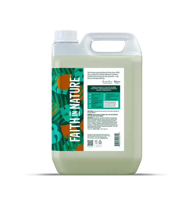 Faith in Nature Coconut shampoo 5L navulling droog haar