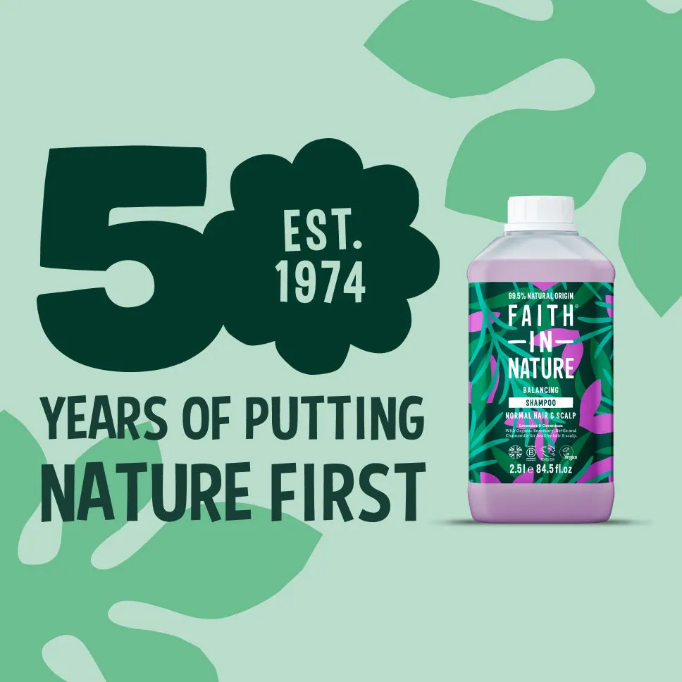 Faith in Nature Lavender & Geranium shampoo set 2x2,5L