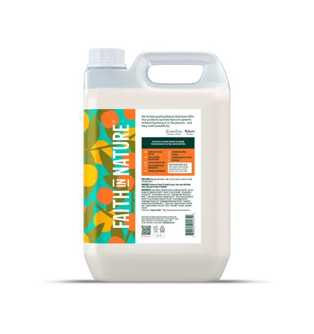 Faith in Nature Grapefruit & Orange bodylotion 5L jerrycan