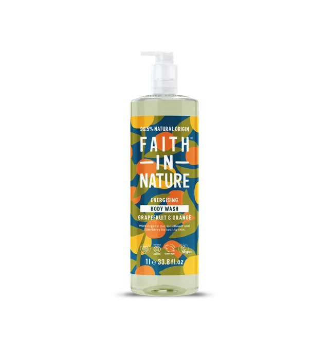Faith in Nature Grapefruit & Orange douchegel 1L fris