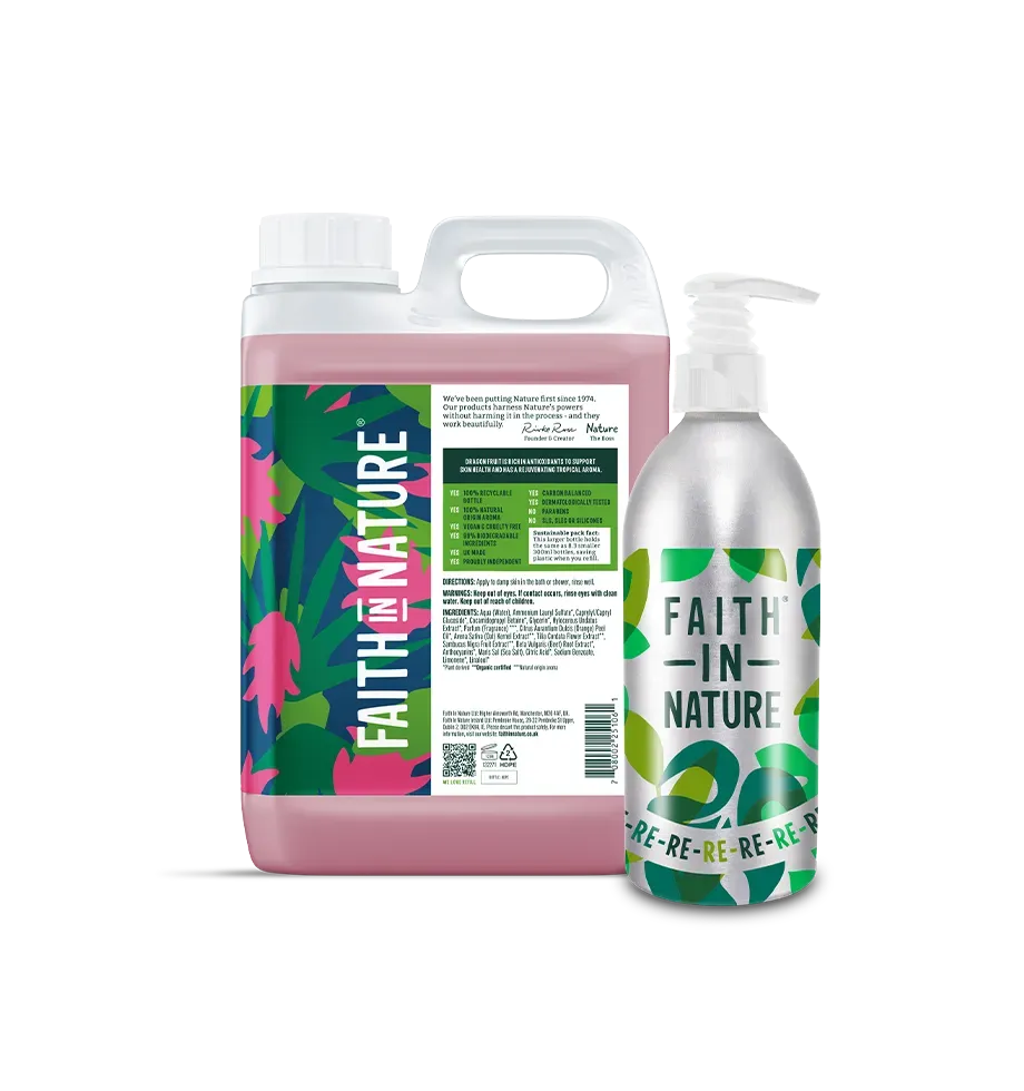 Faith in Nature Dragon Fruit douchegel 2,5L navulfles
