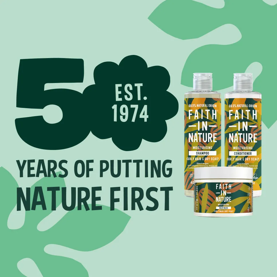 Faith in Nature Shea & Argan krullen set shampoo masker