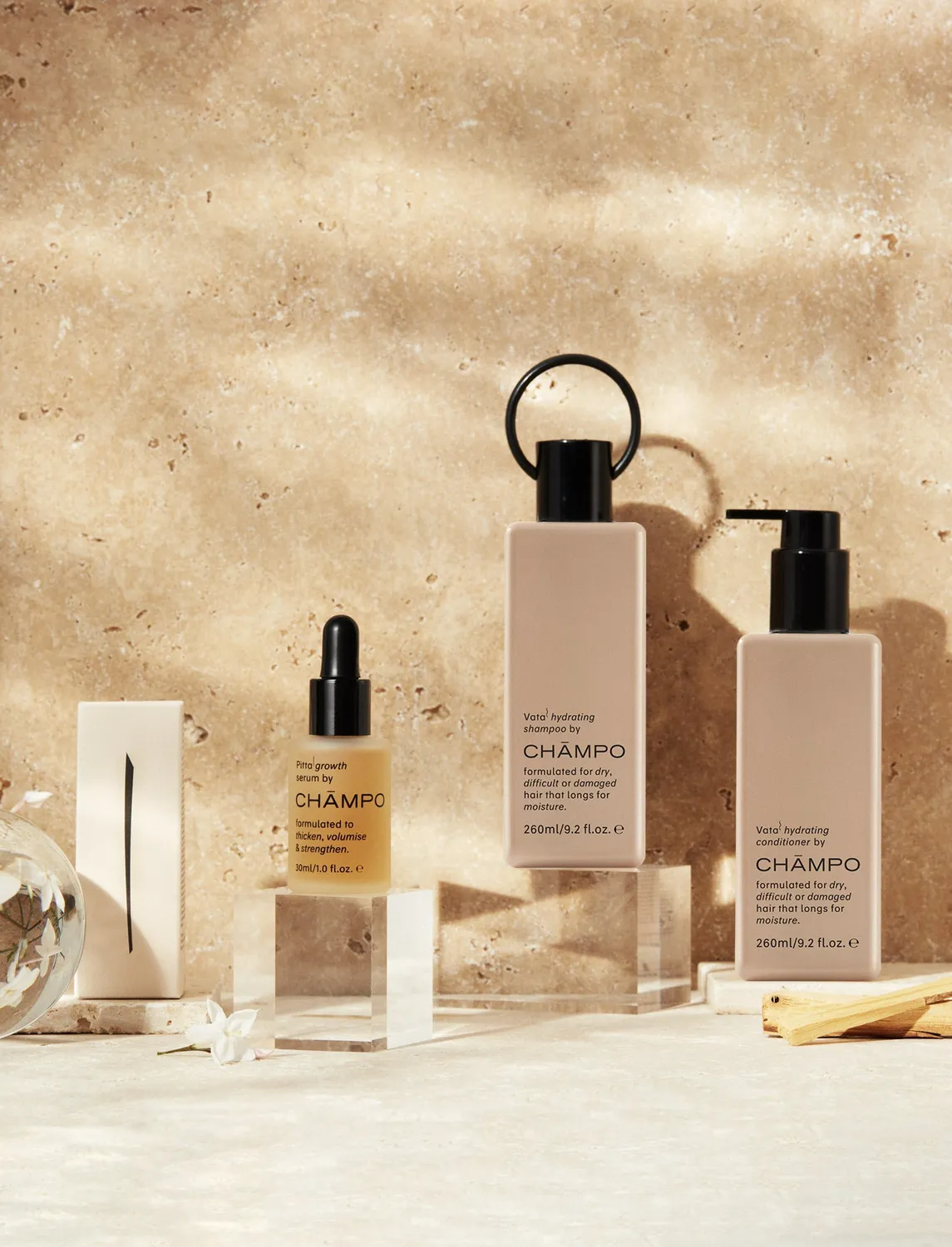 Chāmpo Vata hydrating system haarset droog haar