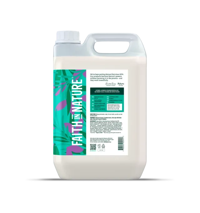 Faith in Nature Lavender & Geranium hand- en bodylotion 5L vegan