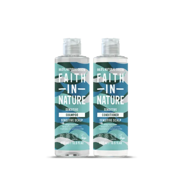 Faith in Nature Fragrance Free shampoo conditioner set 400ml