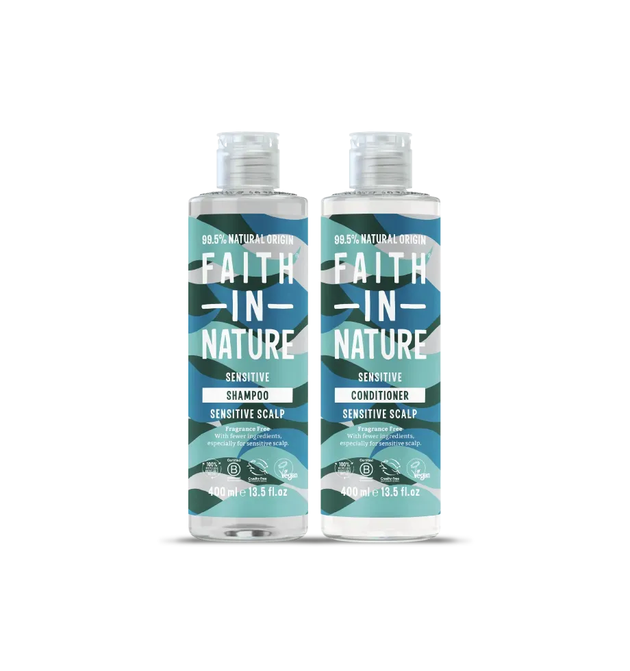 Faith in Nature Fragrance Free shampoo conditioner set 400ml