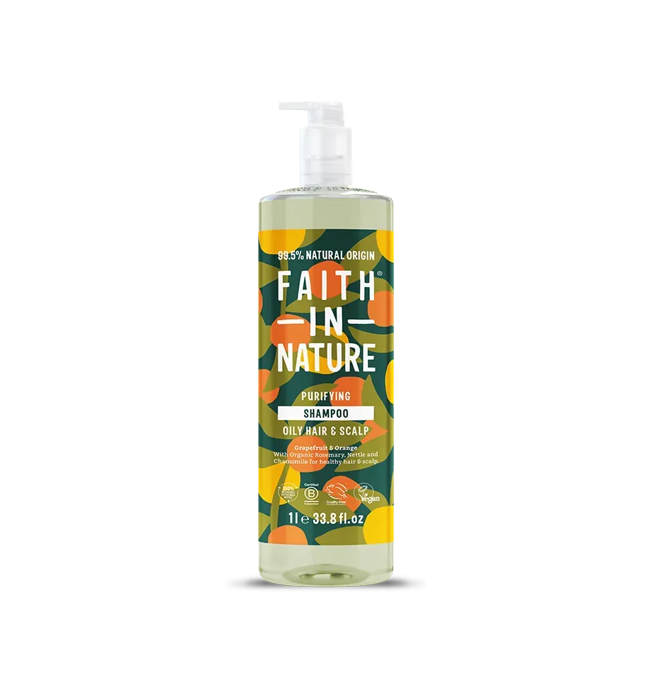 Faith in Nature Grapefruit & Orange shampoo vet haar 1L