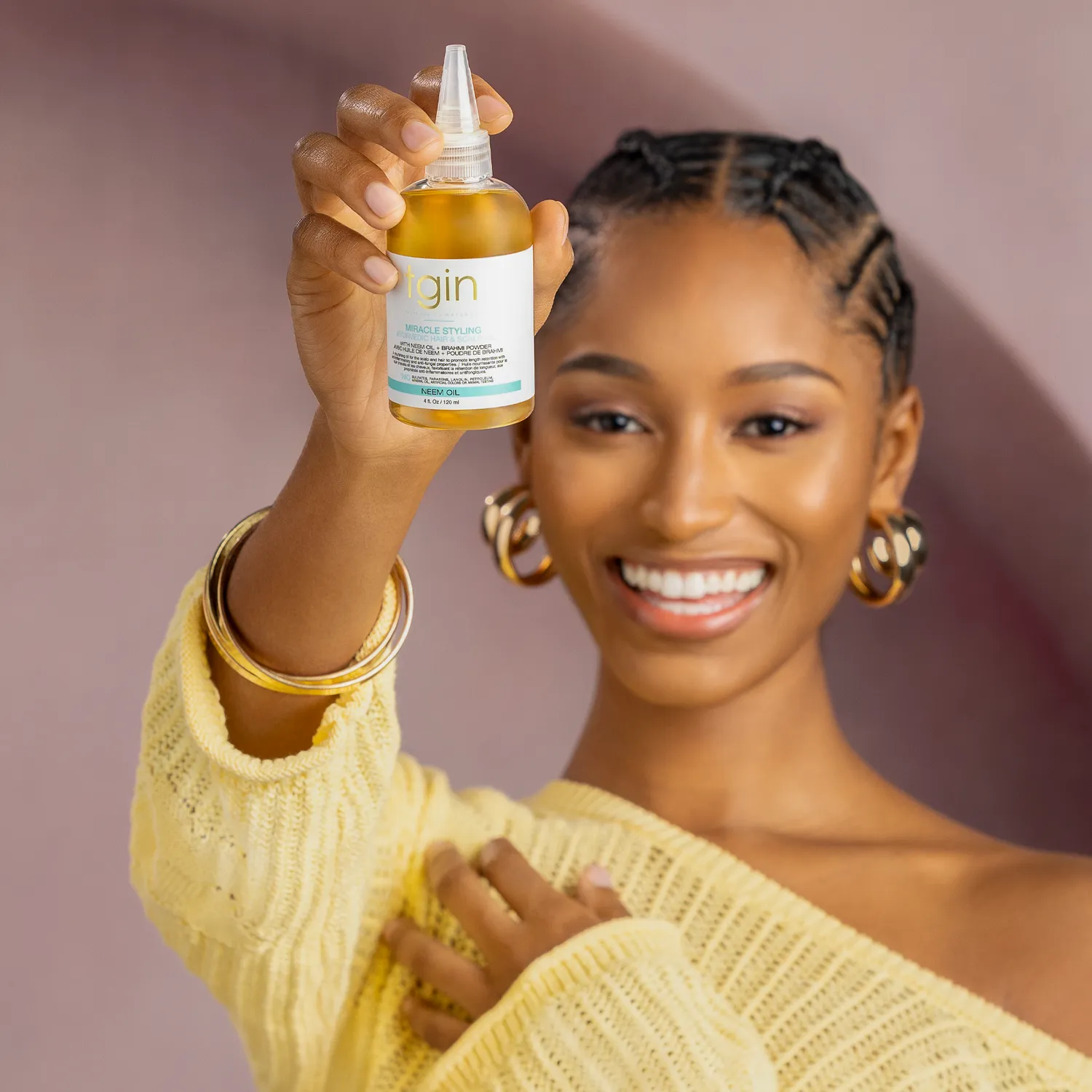 TGIN Miracle Styling Ayurvedic Haarolie 4 oz hoofdhuid