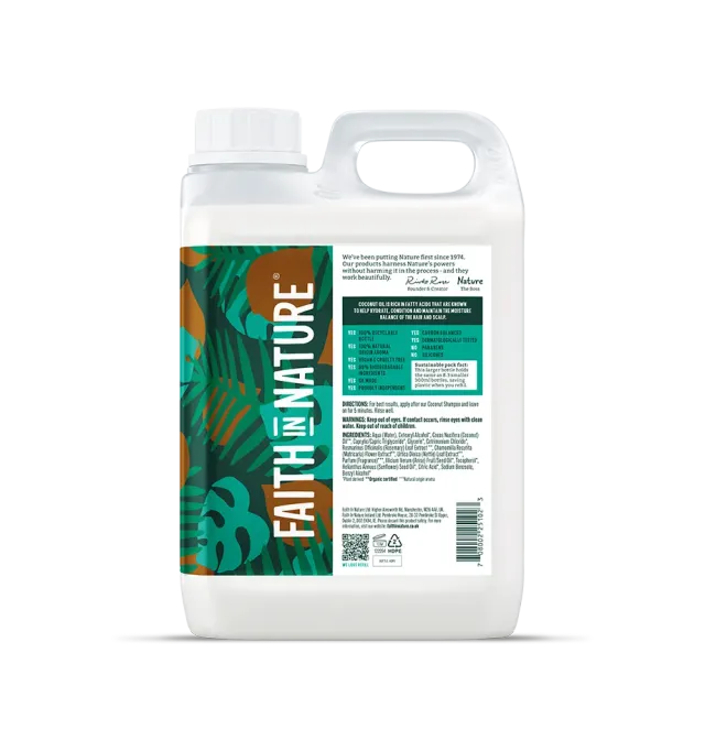 Faith in Nature Coconut conditioner droog haar 2,5L navulling