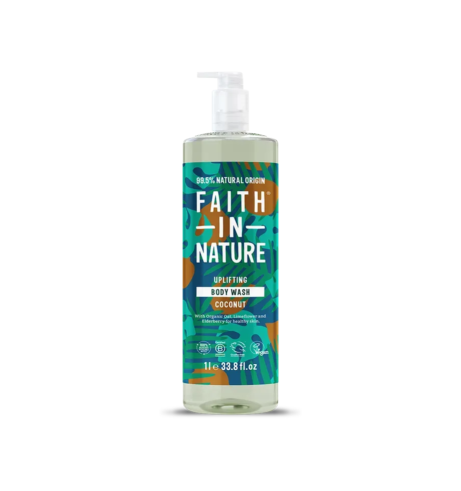 Faith in Nature Coconut douchegel 1L vegan kokos
