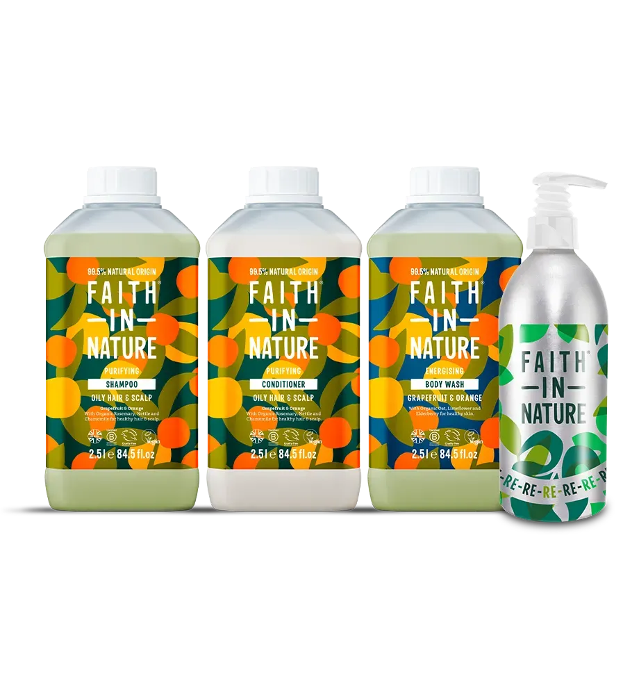 Faith in Nature Grapefruit & Orange starterkit 3x2,5L alu fles