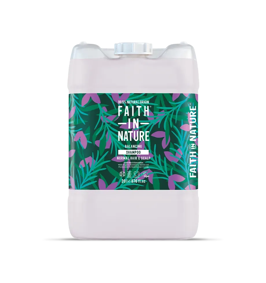 Faith in Nature Lavender & Geranium shampoo 20L normaal haar