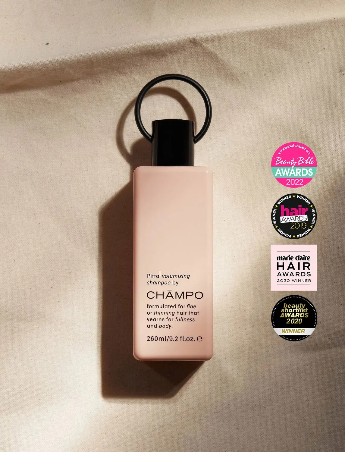 Chāmpo Pitta volumising shampoo 260 ml voor fijn haar