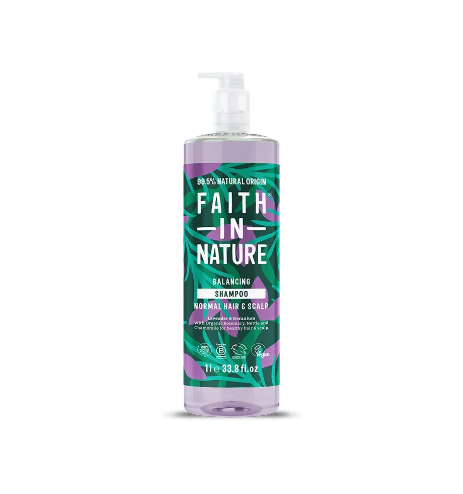Faith in Nature Lavender & Geranium shampoo 1L kalmerend