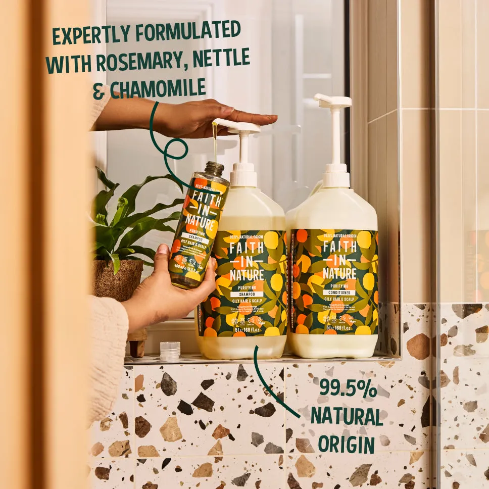 Faith in Nature Grapefruit & Orange shampoo set 2x5L vet haar